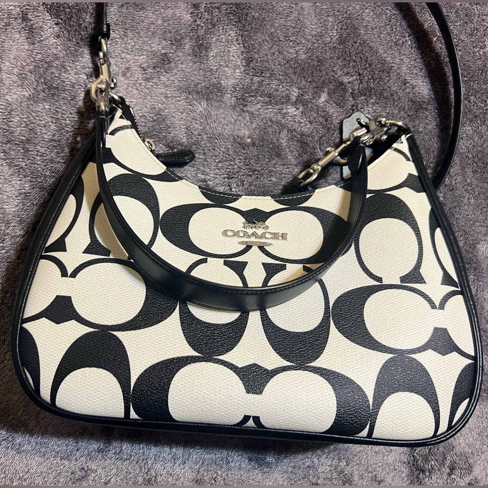 Coach Terri Hobo in Signature Canvas